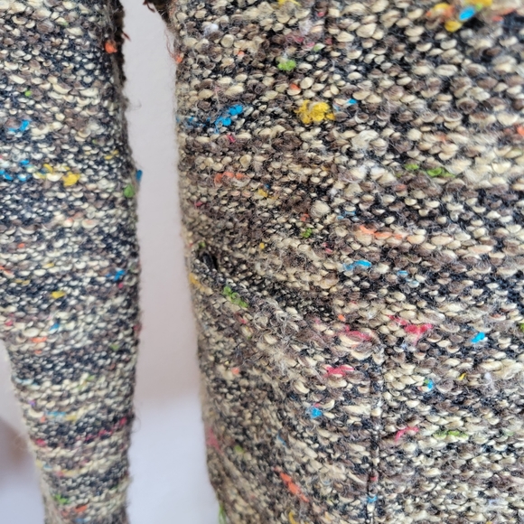 Womens Cynthia Max Cropped Tweed nubby button front blazer size Large - Picture 3 of 10